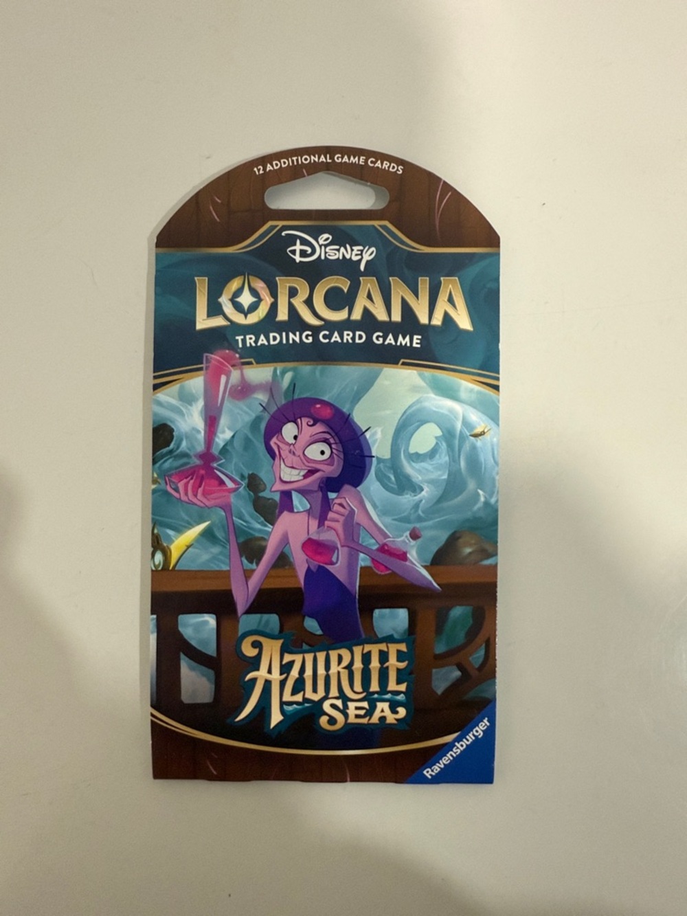 Disney Lorcana Azurite Sea Pack - Blue Purple Pink Artwork Booster Pack